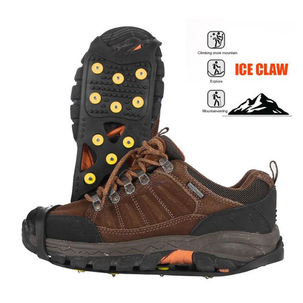 

cords, slings and webbing 11 teeth anti slip ice gripper shoe covers crampons travelling easy carrying spike cleats outdoor snow portable pa
