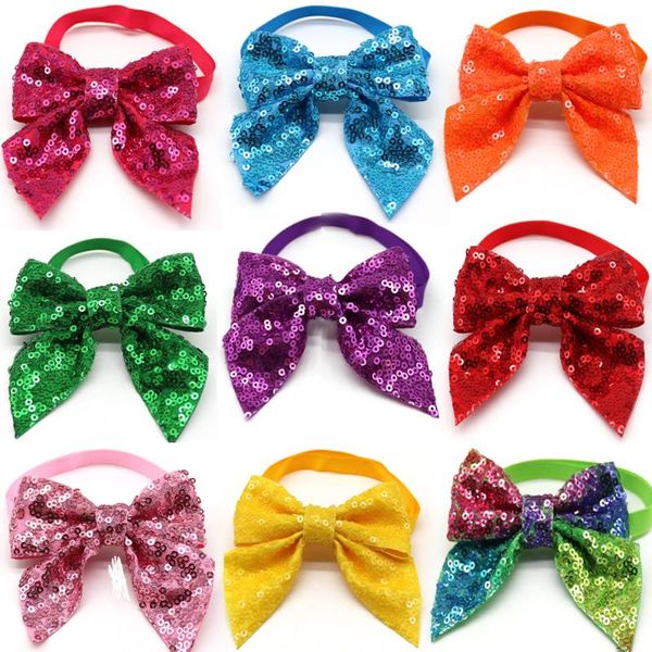 

dog apparel 60pcs bow tie christmas accessories pet cat bowtie holiday party grooming products dogs pets