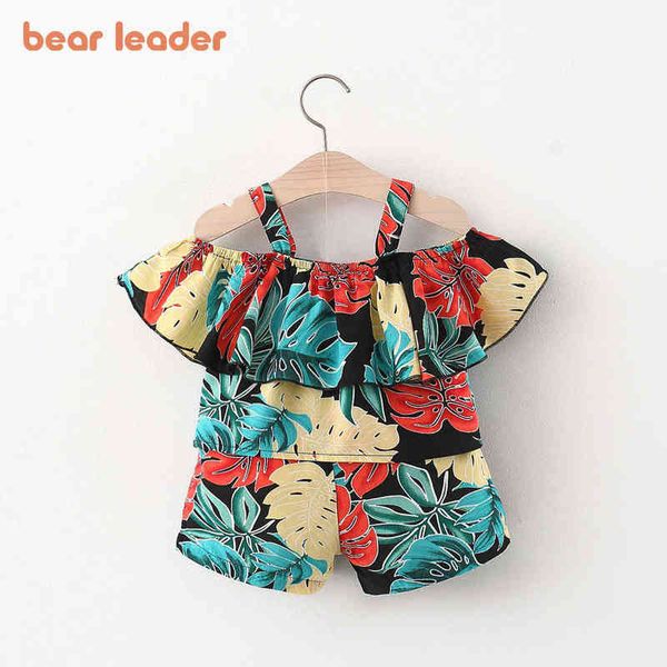

bear leader baby boy clothes baby clothes 0-2y summer short-sleeved shorts suit baby printed shirt casual shorts two-piece suit y220310, White