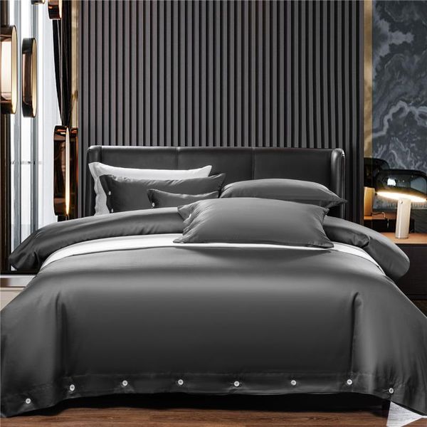 

bedding sets embroidered white green blue gray duvet cover set premium soft egyptian cotton bedsheet /king size 4pcs