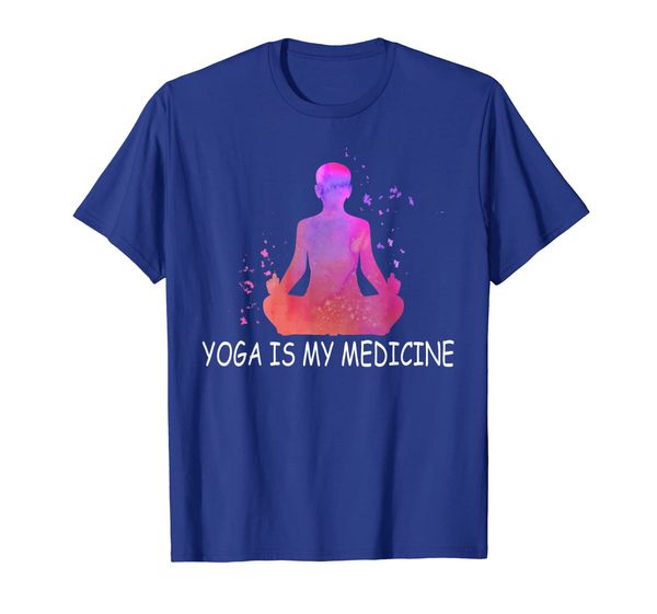 

yoga is my medicine tshirt yoga lover, White;black
