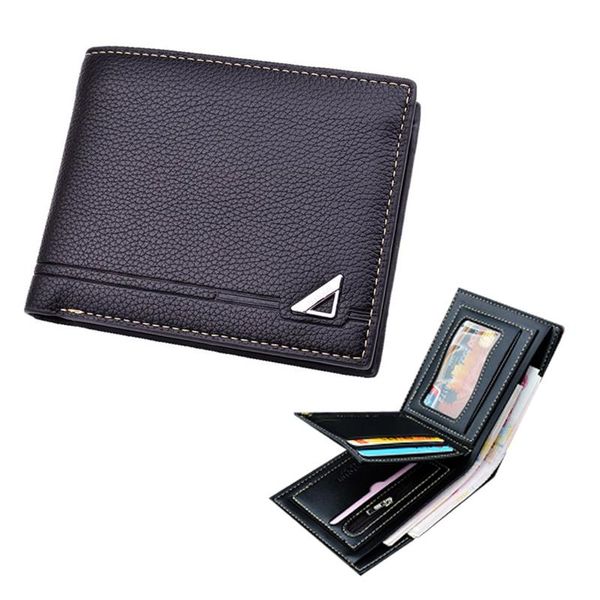 

wallets brand men wallet short style leather small multi card holder luxury male mini purse black coffee money bag portfel, Red;black