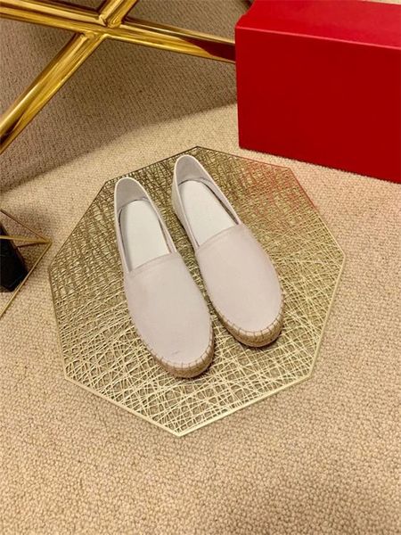 

branded cowskin leather espadrilles slides flat heel designer sandals pink blue black luxury fashion women shoes size 35 to 41