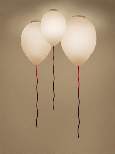 

ceiling lights designer white glass balloon bedroom restaurant lighting living room hanging lamps aisle children's fixtures