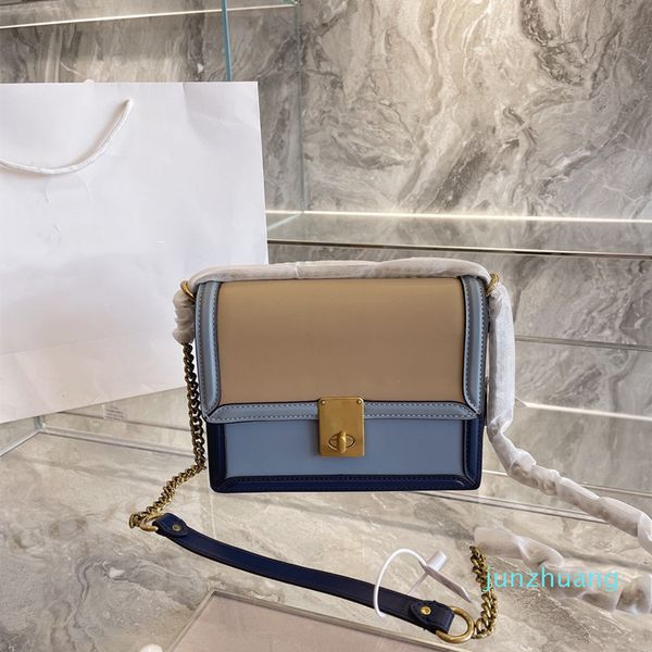 

designer- contrast color leather crossbody bags women travel handbag fashion simple shoulder ladies crossbody bag