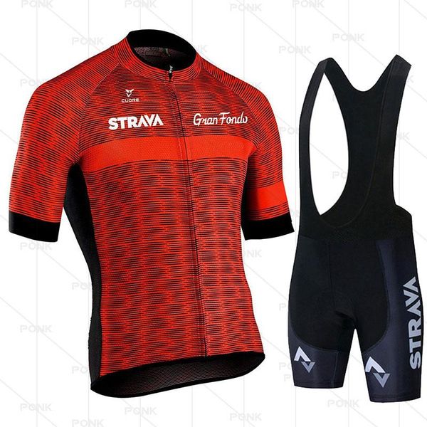 

racing sets 2021 strava summer short sleeve cycling jersey set road wear pro mtb bicycle clothing bike suit, Black;blue