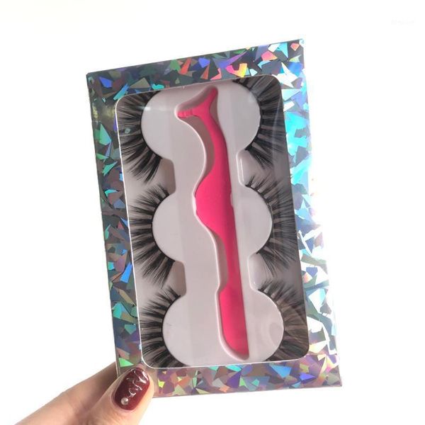 

pairs natural/thick long eye lashes wispy makeup beauty extension 3d faux mink hair false eyelashes silk tools1