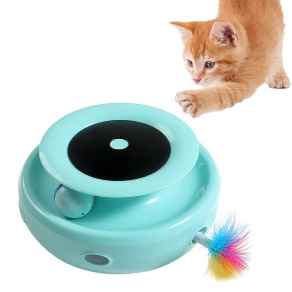 

cat toy roller interactive electric tower donuts turntable crazy smart stick pet toys