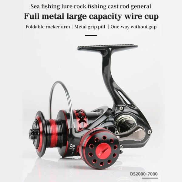 

spinning fishing reel 2+1bb wheel left/right handle spincasting trolling ds2000/3000/4000/5000/6000/7000 baitcasting reels