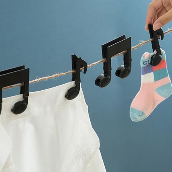 

clothing & wardrobe storage multipurpose musical notes shape clothespin food sealing clips durable hanging 37mf
