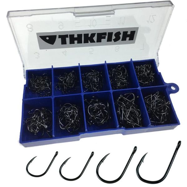 

fishing hooks 500pcs/set #3~#12 carp high carbon steel freshwater fish hook golden black silver fishhooks with retail box