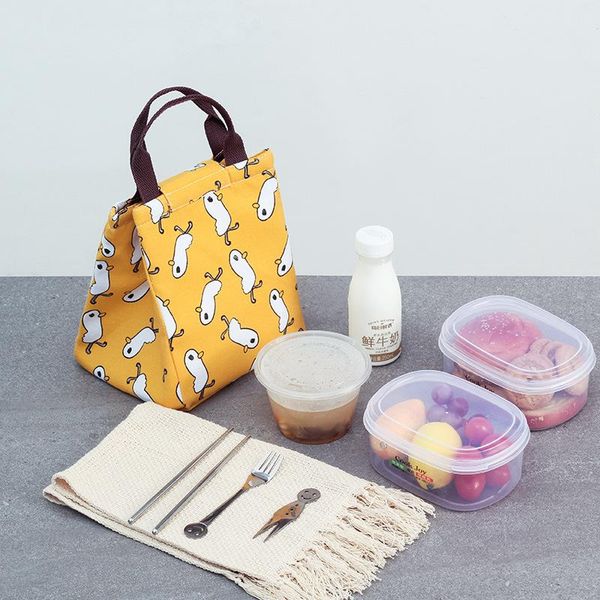 

storage bags portable food fresh lunch bag waterproof thermal insulated snack picnic box carry tote travel pouch