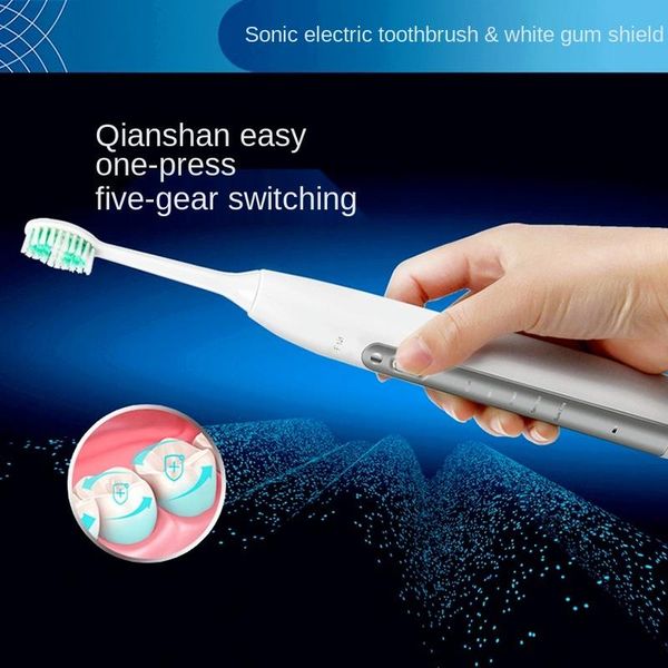 

qianshan q7 smart sonic electric toothbrush vampire teeth tooth brush head dental