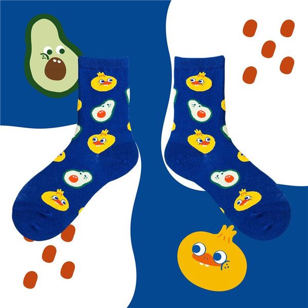 

men's socks 1 pair women's tube trendy brand cute pile stockings, Black