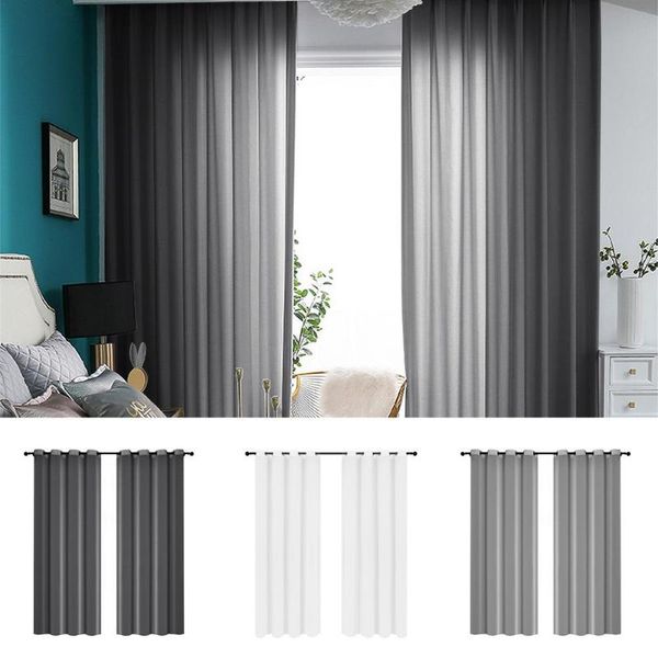

curtain & drapes 140*265cm height pure color living room window finished semi-shading screens curtains for bedroom