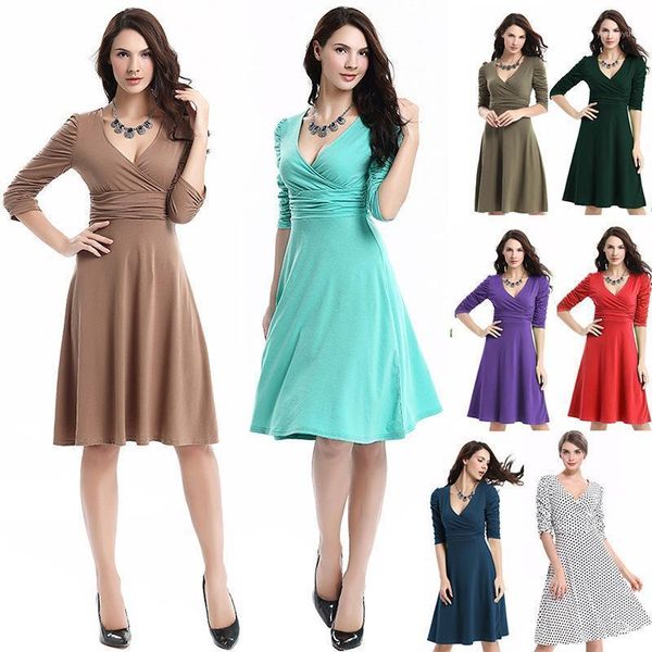 

sumiton europe 2021 autumn and winter women's clothing european american fashion knitted a-line dress casual dresses, Black;gray