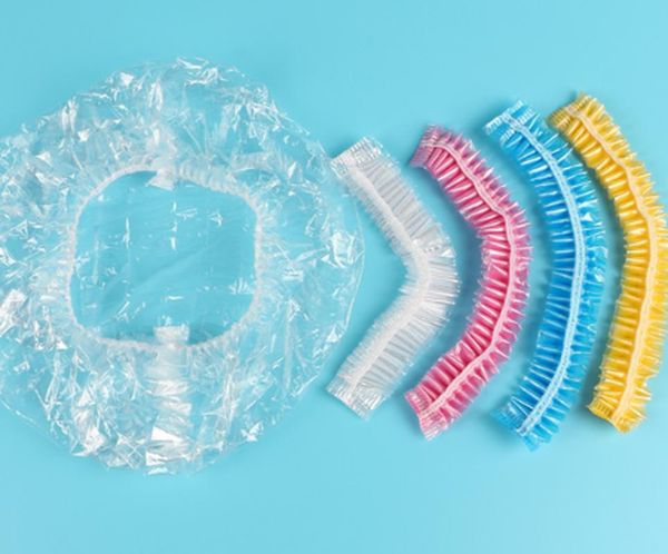 

disposable shower cap elastic bathroom products caps waterproof hair wrap