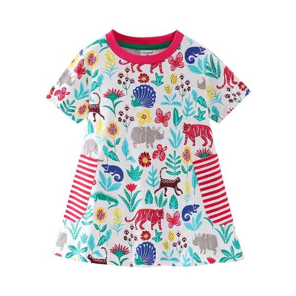 

children's princess children's dress small and medium-sized girls' floral dress, Red;yellow