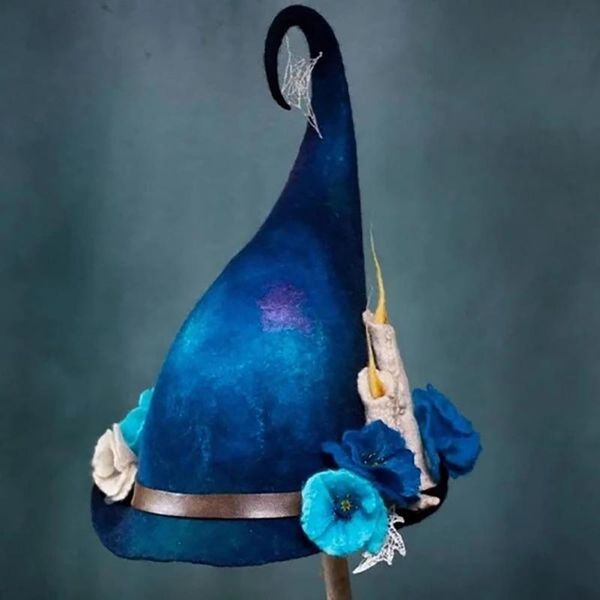 

party hats halloween witch felt hat costume headgear devil cap cosplay props decoration accessories for women
