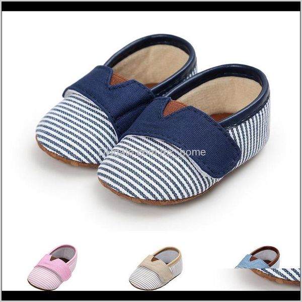 

first walkers baby kids maternity drop delivery 2021 canvas colorful stripes born infant toddler antislip soft sole girls boys baby walking