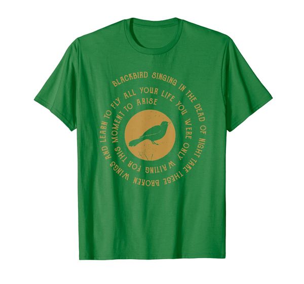 

blackbird singing in the dead of night take those belong tee, White;black