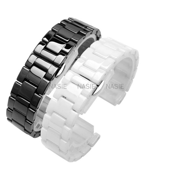

watch bands correa watchband for samsung galaxy 4 classic 46mm 42mm luxury ceramic bracelet strap 3 45mm 41mm, Black;brown