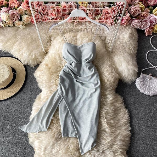 

casual dresses women dress a-line knee-length sleeveless slash neck high waist lace up side slit vintage autumn korean fashion female fptw, Black;gray