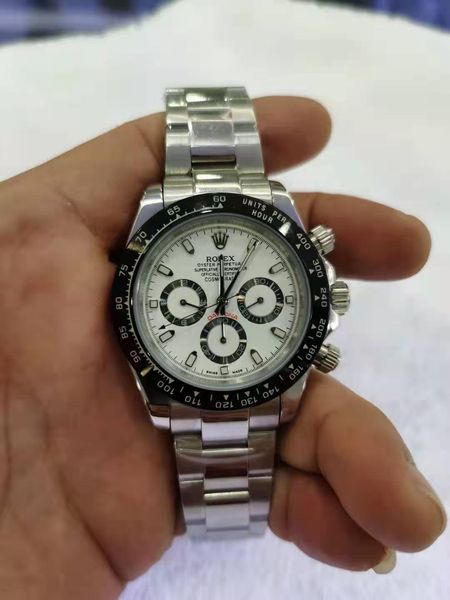 

with original box wristwatches sapphire 40mm 116509 116520 automatic mechanical mens men's watch watches no chronograph white dial, Slivery;brown