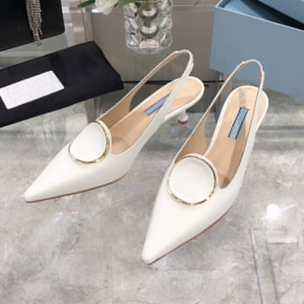 

genuine leather pointed toe high heels party office lady sandals quality brand fashion pumps, Black