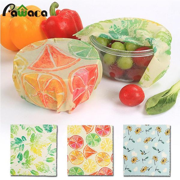 

food savers & storage containers beeswax wrap fresh cloth reusable wax wraps eco-friendly snack kitchen tools for sandwich fruit