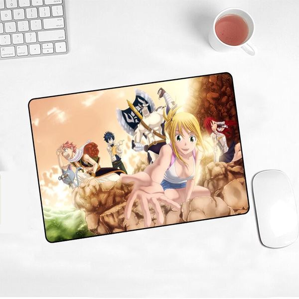 

mouse pads & wrist rests anime tail boy and girl 220x180x2mm mousepad game player pad non-slip mat desk for cs go home carpet mousepads
