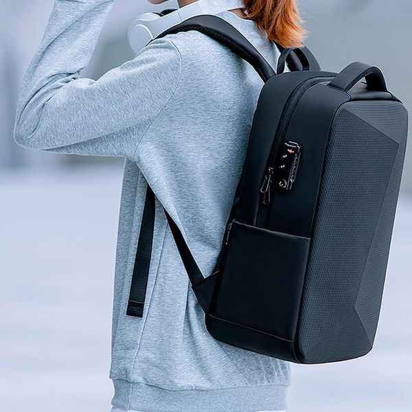 

backpack fashion customs lock anti-theft trend products men's business computer bag zhitong bluetooth anti-lost