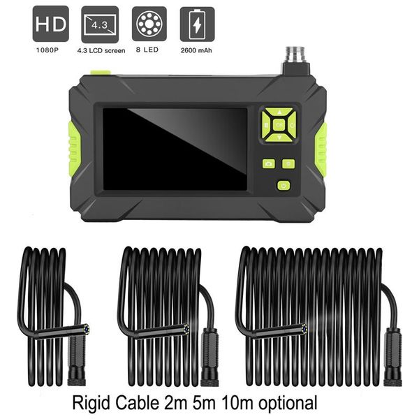 

cameras 1080p digital industrial endoscope borescope videoscope cmos sensor 2m 5m 10m hard-wired inspection camera handheld