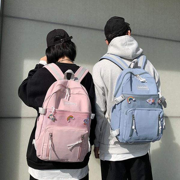 

backpack large capacity couple bags nylon lapbagpacks college students girls boys school
