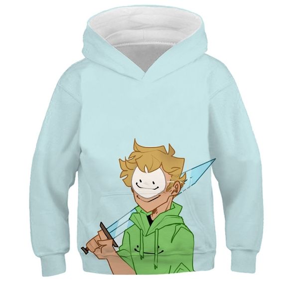 

new dreamwastaken children's cosplay animation 3d sweater animation trend, Black