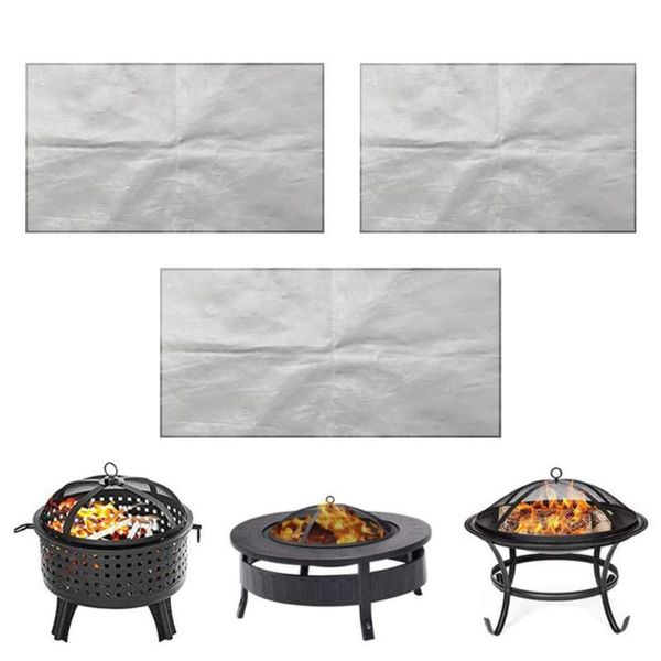 

tools & accessories fire pit mat durable fireproof cloth and high temperature resistant grill pad for camping patio deck lawn protection