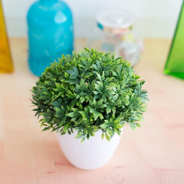 

decorative flowers & wreaths 1pc artificial plants bonsai small tree pot fake potted ornaments for home decoration el garden decor