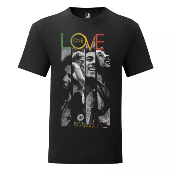 

bob marley - one love-t-shirt official licensed, White;black