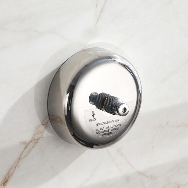 

robe hooks auswind balcony 304 stainless steel wire clothes wall hanging indoor bathroom shrinkage type airing hanger