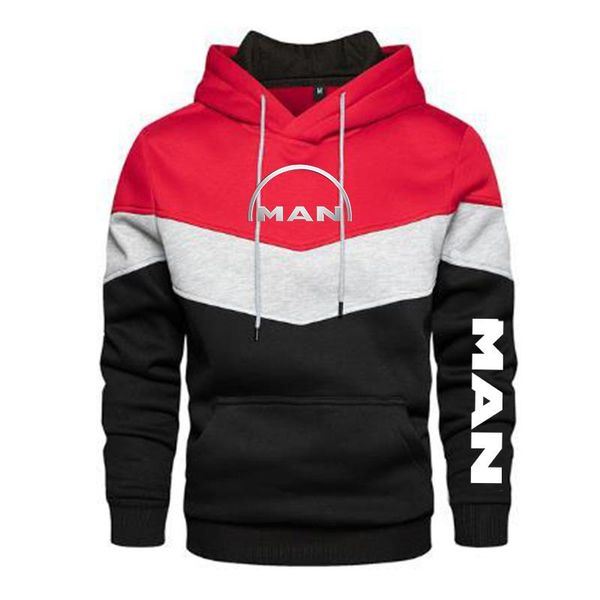

men's hoodies & sweatshirts 2021 spring and autumn man logo patchwork color pullover long sleeve hoodie fashion cotton sweatshirt 5 col, Black