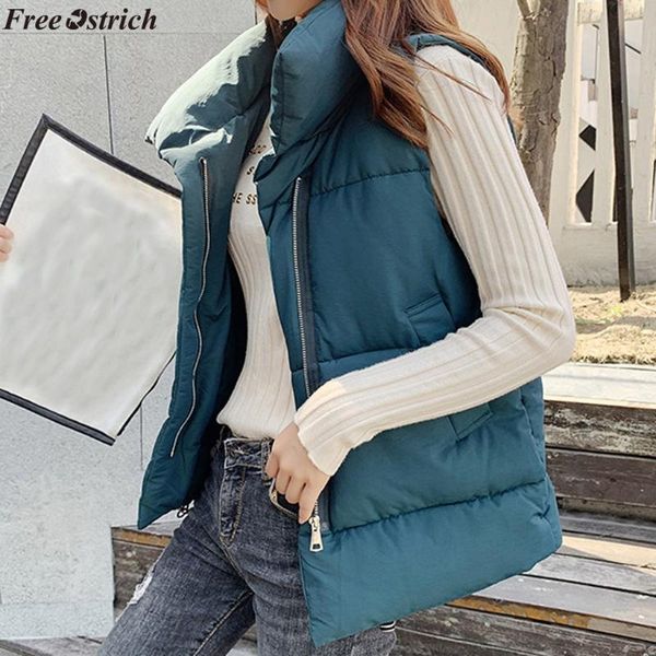 

women's jackets sagace korean style solid sleeveless winter keep warm vest coat single women breasted loose thick fashion, Black;brown