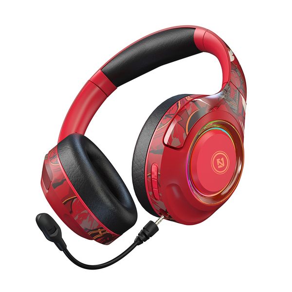

Bluetooth Wireless earphones Noise Cancelg Gaming Headphones with mic for ps4 ps5 Foldable pink Stereo Portable Headset black Earphone