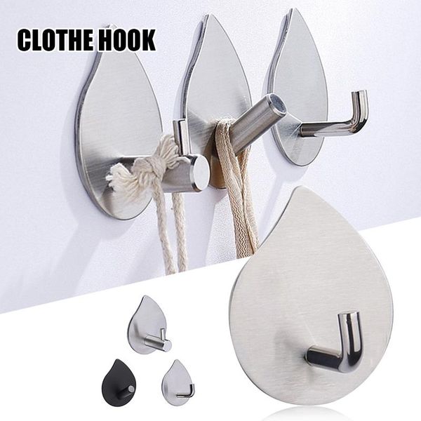

hooks & rails 304 stainless steel sticky hook strong adhesive punch innovative waterproof moistureproof for kitchen bathroom js22