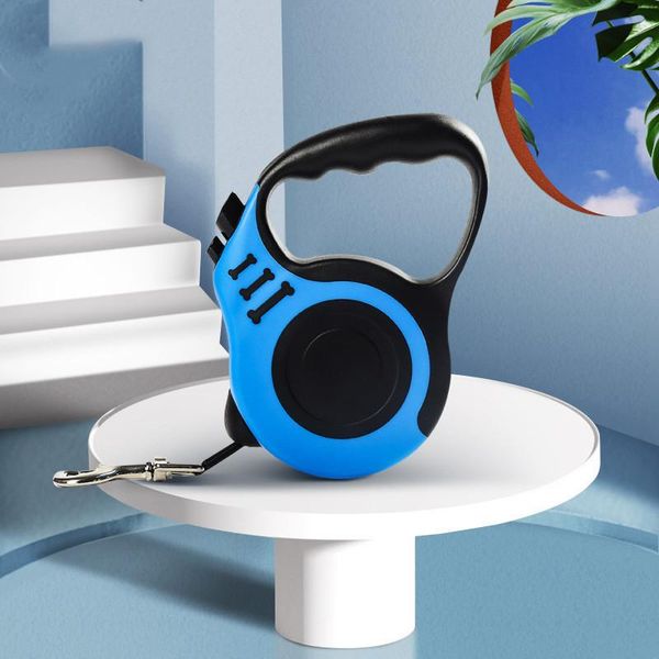 

retractable pet dog leash 3m 5m automatic durable nylon lead extending puppy walking running leads for small medium dogs collars & leashes
