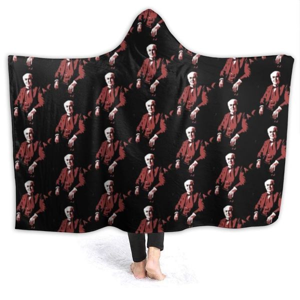 

blankets edison blanket fleece camping with hood soft fashion colorful bedspread