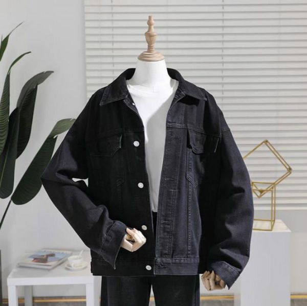 

women's jackets 2021 spring black denim coat female loose vintage jeans jacket-music of the tide womens's, Black;brown