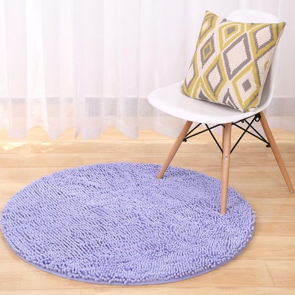 

carpets rubylove soft round chenille comfort carpet for living room washed silk anti-skid rug kids decoration mat