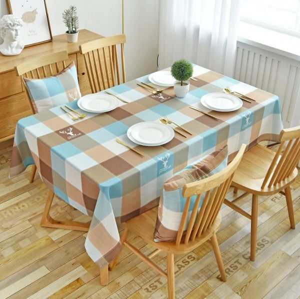 

table cloth elegant home decoration plaid grid colorful pink christmas tablecloth with chair rectangular dining