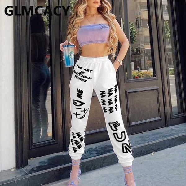 

women letter printed casual jogger pants 210702, Black;white