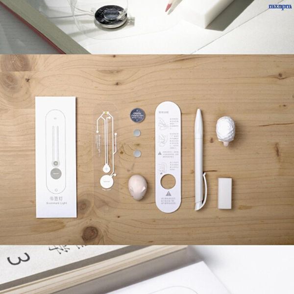 

mini bookmark with lamp led light for reading book creative portable small night